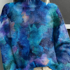 Emma chic ribbed turtleneck sweater by Christine Brewer, shown in a versatile, cozy knit design with a fitted silhouette.