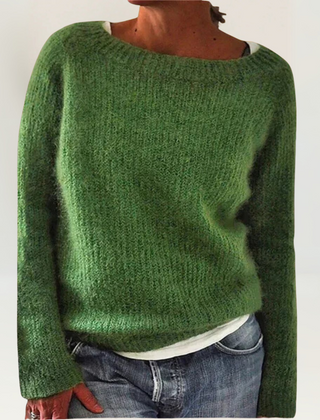 Christine Brewer Talia knit sweater for women, featuring a cozy, textured design in soft, neutral tones, perfect for casual wear.
