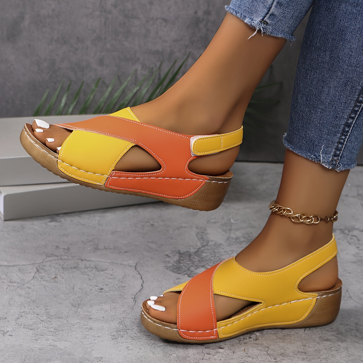 Comfortable orthopedic sandal for women by Christine Brewer, featuring supportive design and cushioned footbed.