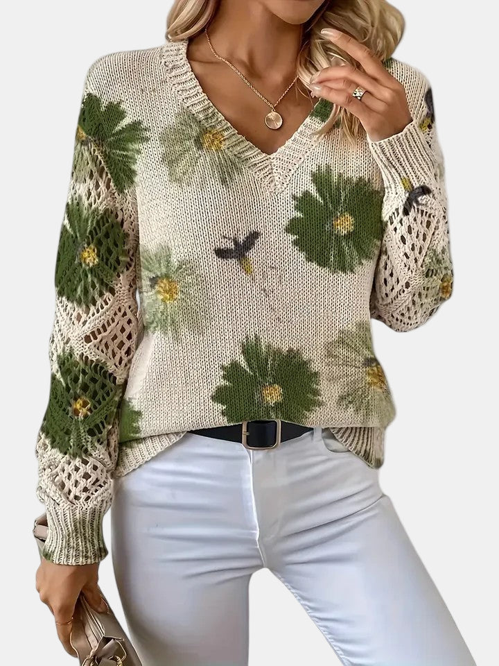 Christine Brewer Jocelyn knit cardigan for women, featuring a cozy, stylish sweater with a button-up front and ribbed cuffs.
