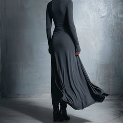 Flowy summer maxi dress for women by Christine Brewer featuring a wrap design and lightweight fabric.