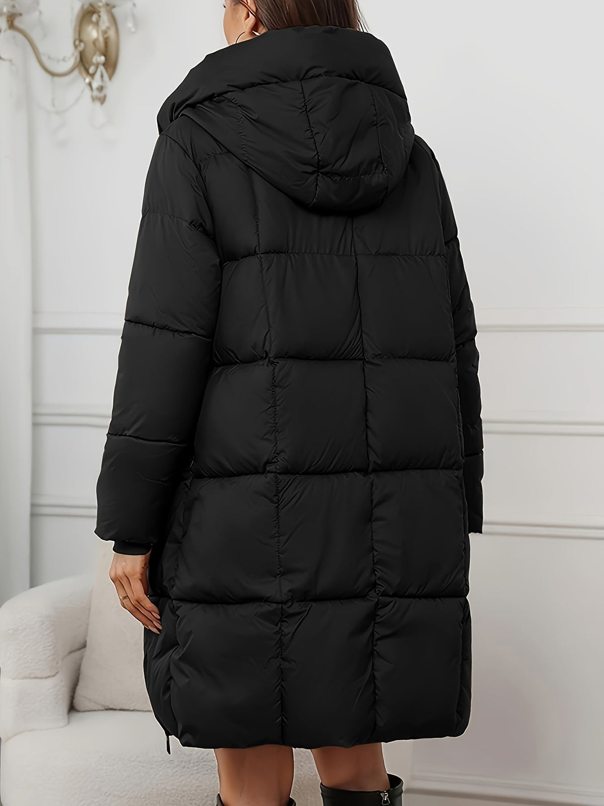 Elke | Women's Puffer Coat Hooded Insulated Warm Zip-Up