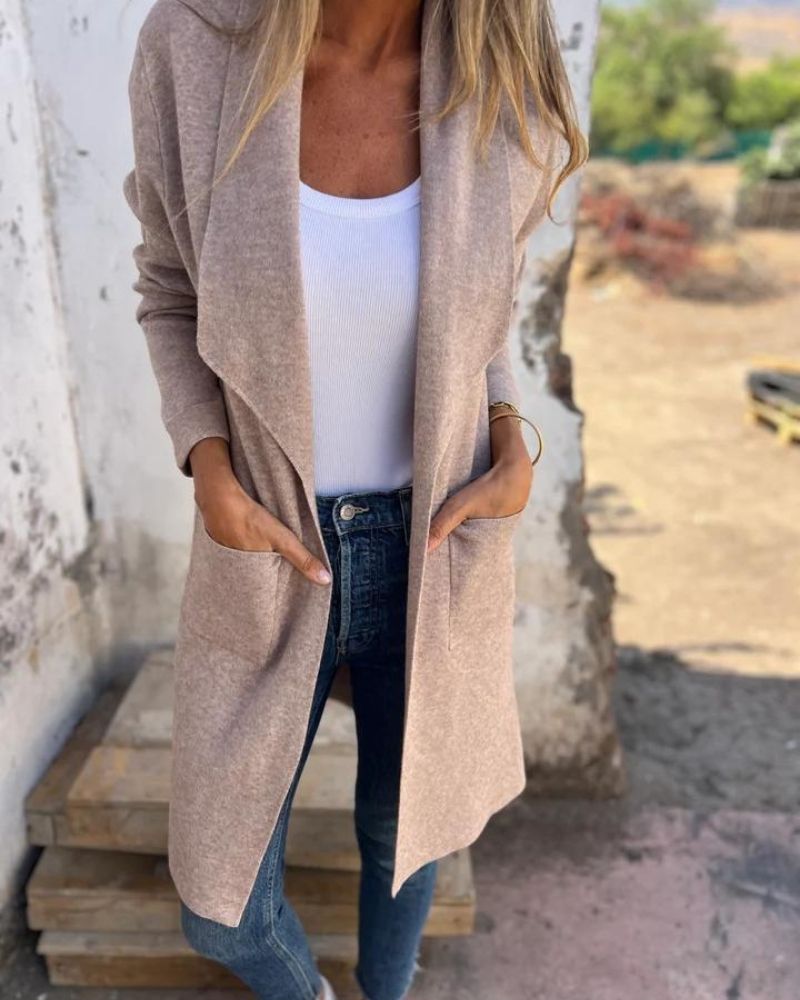 Helga | Fleece Longline Cardigan for Women