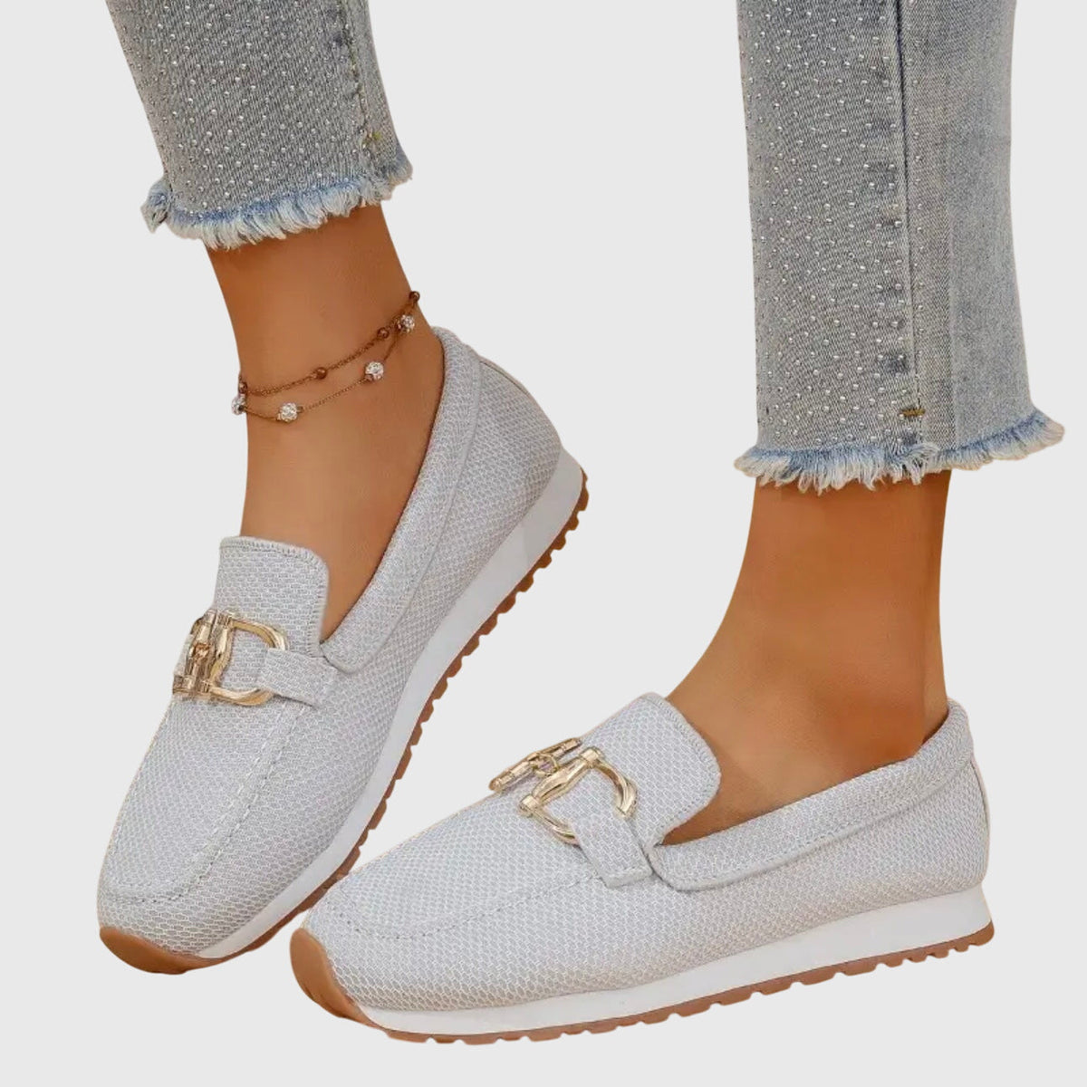 Susana orthopedic loafers slip-on shoes by Christine Brewer, featuring comfortable design and classic loafer style.