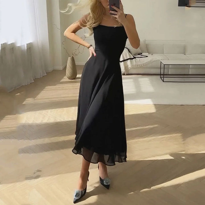 Hannah | Wedding Guest Dress Midi Dress Women Square Neck A-Line Formal Garden Party Cocktail