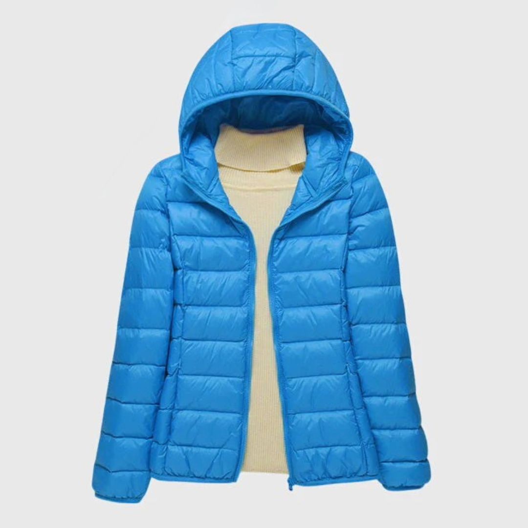 Christine Brewer Lily ultra-light quilted jacket in soft fabric with a sleek, fitted design and subtle quilting details.