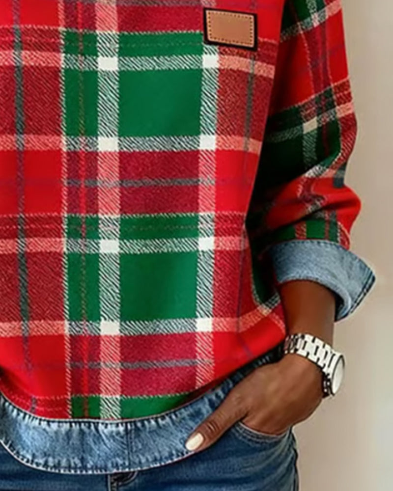 Christine Brewer Iris oversized patchwork sweatshirt, versatile classic hoodie with colorful patch design, cozy and stylish casual wear.