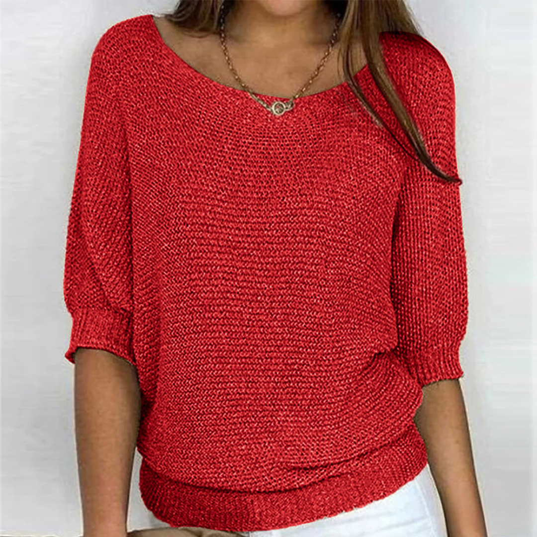 Christine Brewer Bianca knit sweater for women, featuring a cozy, stylish design in soft fabric with a classic fit.