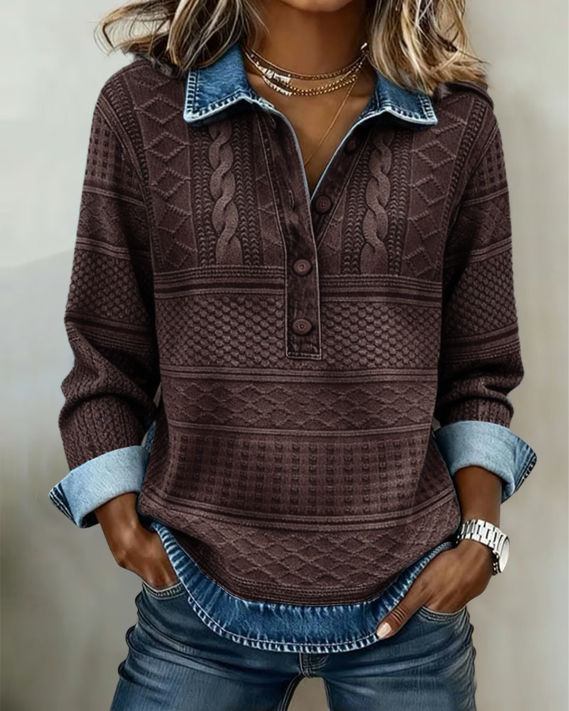 Christine Brewer Mia elegant relaxed fit sweatshirt with refined design, shown in a comfortable, stylish fit.