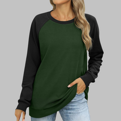 Josephine Versatile Chic Long Sleeve Sweatshirt by Christine Brewer, shown in a stylish, casual fit with long sleeves and modern design.