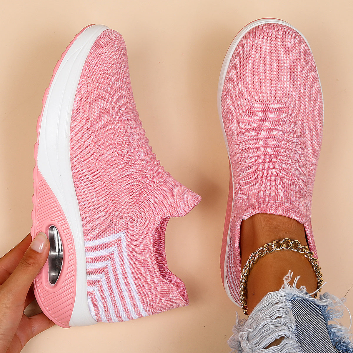Christine Brewer Harper Air Cushion Women's Orthopedic Shoes for Comfort and Support in walking, featuring cushioned soles and supportive design.