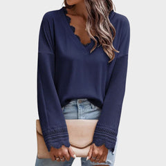 Hadley knit sweater for women by Christine Brewer, featuring a cozy, textured fabric in a stylish, casual fit.