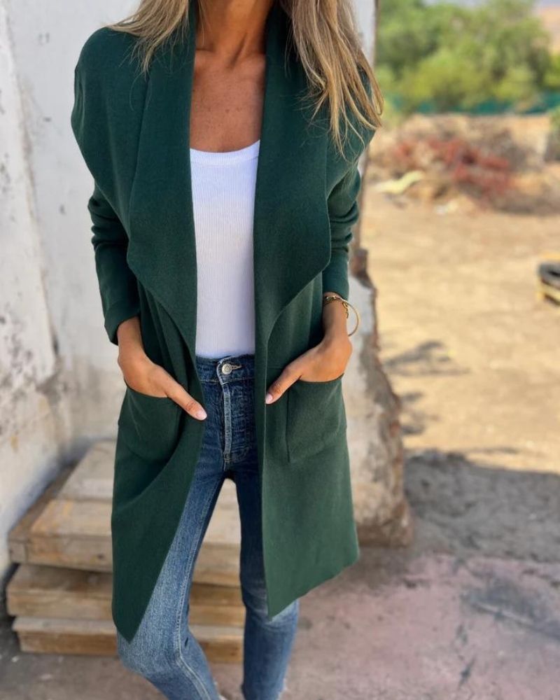 Helga | Fleece Longline Cardigan for Women