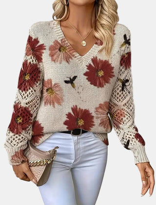 Christine Brewer Jocelyn knit cardigan for women, cozy sweater with button details in soft, textured fabric.