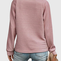 Christine Brewer Ruth half-zip sweater for women in cozy knit fabric, featuring a high collar and stylish fit.