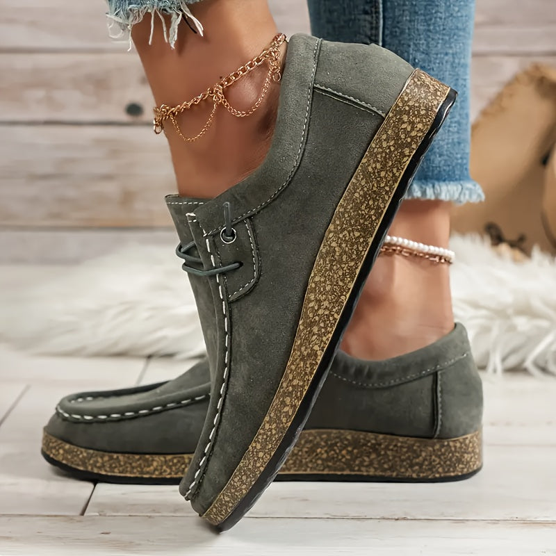 Joyce | Loafer Boots, Women, Loafers, Slip On, Ankle Boots, Cushioned, Round Toe, Flat, Autumn,