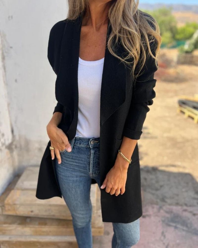 Helga | Fleece Longline Cardigan for Women