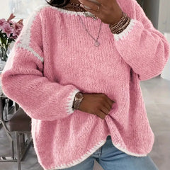 Taylor knit sweater for women by Christine Brewer, featuring cozy fabric, long sleeves, and a stylish fitted design.