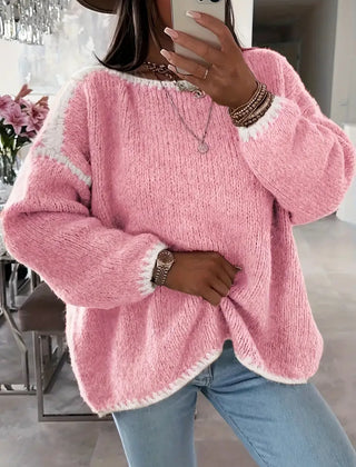Taylor knit sweater for women by Christine Brewer, featuring cozy fabric, long sleeves, and a stylish fitted design.