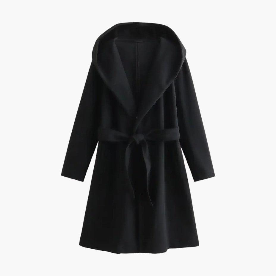 Antonia | Belted Hooded Trench Coat for Women