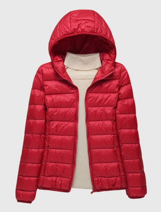 Christine Brewer Lily ultra-light quilted jacket in soft fabric, featuring a sleek design and subtle quilting pattern.