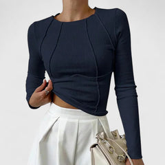 Women’s Eleanor top by Christine Brewer featuring a stylish, lightweight design with a classic fit and elegant neckline.