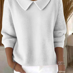 Millie knit sweater for women by Christine Brewer, featuring a cozy, stylish design in soft, warm fabric.