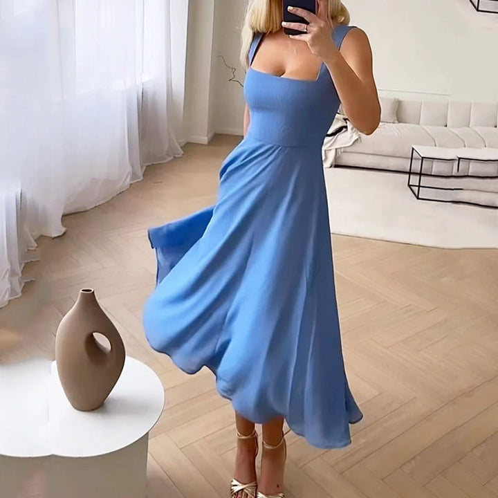 Hannah | Wedding Guest Dress Midi Dress Women Square Neck A-Line Formal Garden Party Cocktail