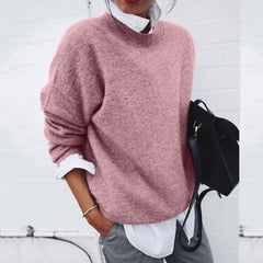 Philippa knit sweater for women from Christine Brewer's #1752 Collection, shown in soft, cozy fabric with a classic fit.