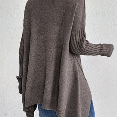 Christine Brewer Bridget high neck women's sweater in soft knit fabric, showcasing a cozy, stylish high neckline design.