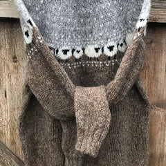 Emily soft knit Nordic sweater by Christine Brewer, featuring a chic, sophisticated design with cozy, textured fabric and Nordic pattern.