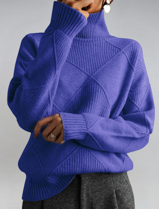 Christine Brewer Juliet turtleneck sweater for women, soft knit, fitted style, in a cozy, neutral color.