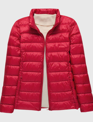 Lily Ultra-Light Quilted Jacket by Christine Brewer, shown in a stylish, lightweight design with quilted pattern and full zipper closure.