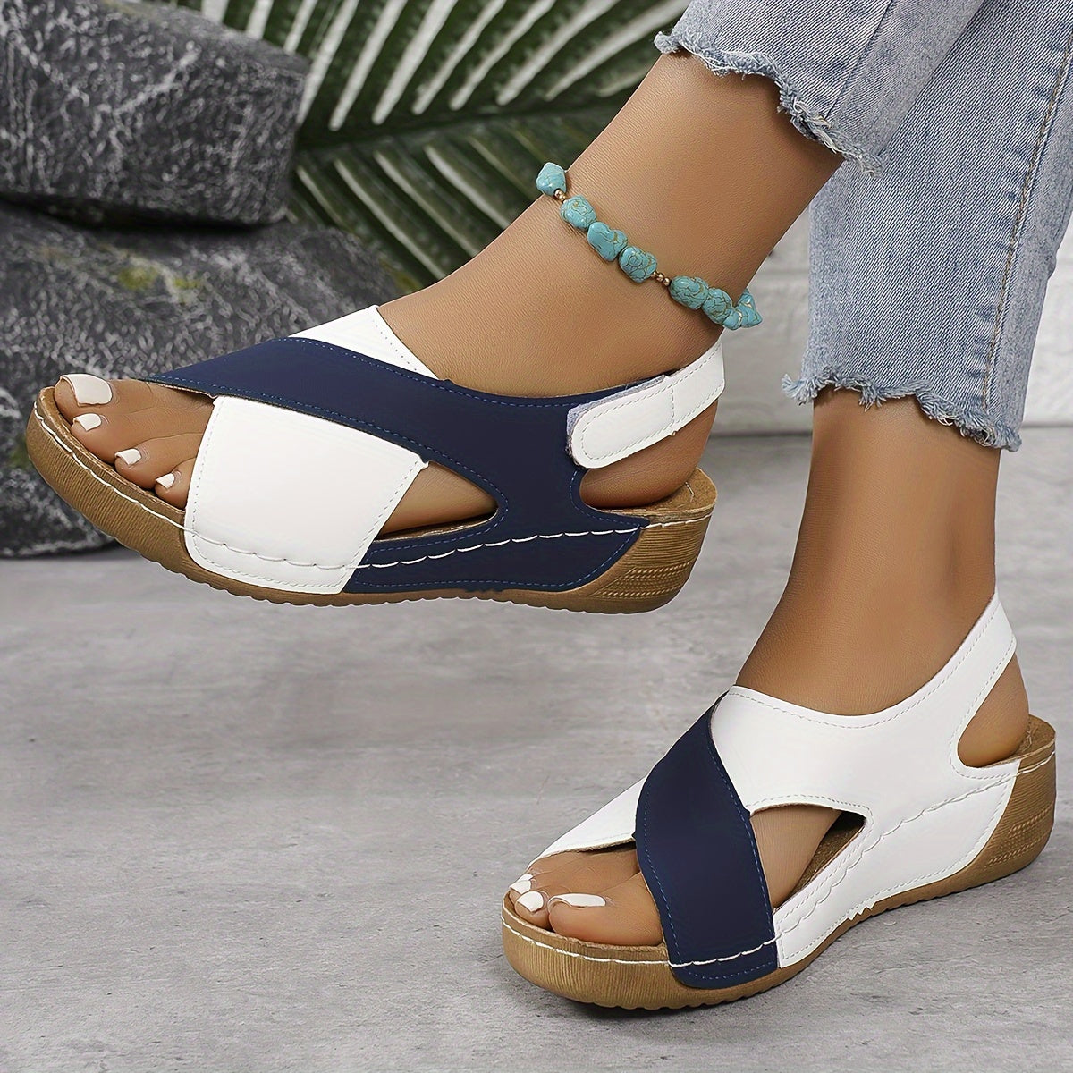 Comfortable orthopedic sandal for women by Christine Brewer, featuring supportive design and casual style.