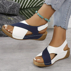 Comfortable orthopedic women's sandal named Laura by Christine Brewer, featuring supportive design and casual style.