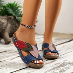 Solveig women's slip-on orthopedic sandals by Christine Brewer featuring cushioned support and comfortable design.