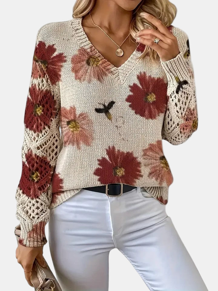 Christine Brewer Jocelyn knit cardigan for women, featuring a cozy, stylish sweater with a button-up front and ribbed cuffs.