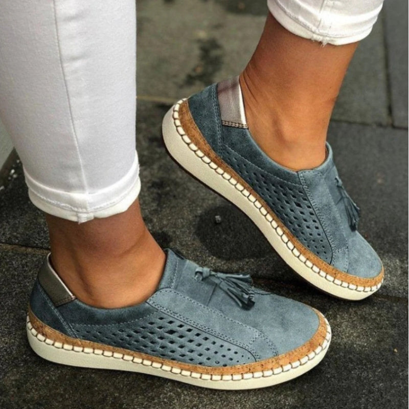 Christine Brewer Arden Orthoflex slip-on shoes for women, orthopedic comfort walking shoes with supportive design.