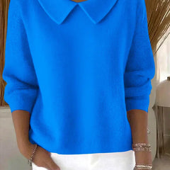 Christine Brewer Clara relaxed fit sweater, versatile classic sweater in a relaxed style, shown in a neutral color.