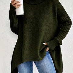 Christine Brewer Bridget high neck women's sweater featuring a cozy, fitted design in soft knit fabric.