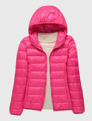 Lightweight quilted jacket named Lily by Christine Brewer, shown in a soft, padded design perfect for cold weather.