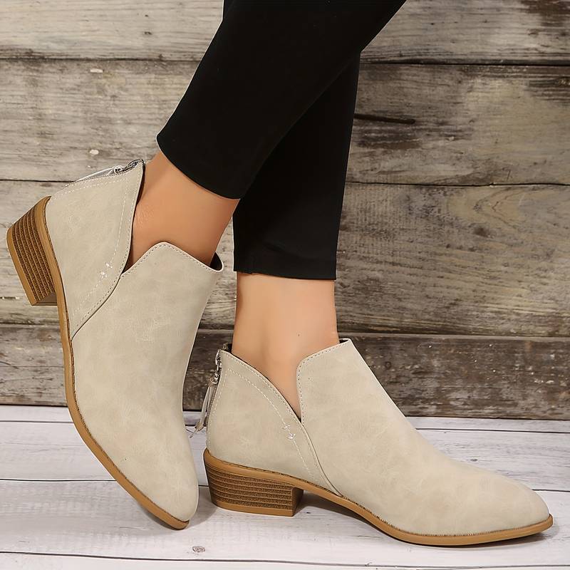 Sophia1 | Ankle Boots, Women, Perforated, Rubber Sole, Fall, Winter, Casual, Booties, Warm, Cold Weather