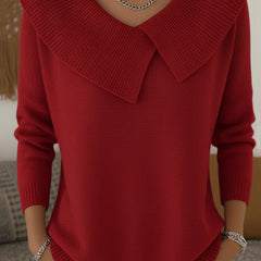 Christine Brewer Pamela wool sweater for women, soft knit fabric, featuring a cozy fit and stylish design.