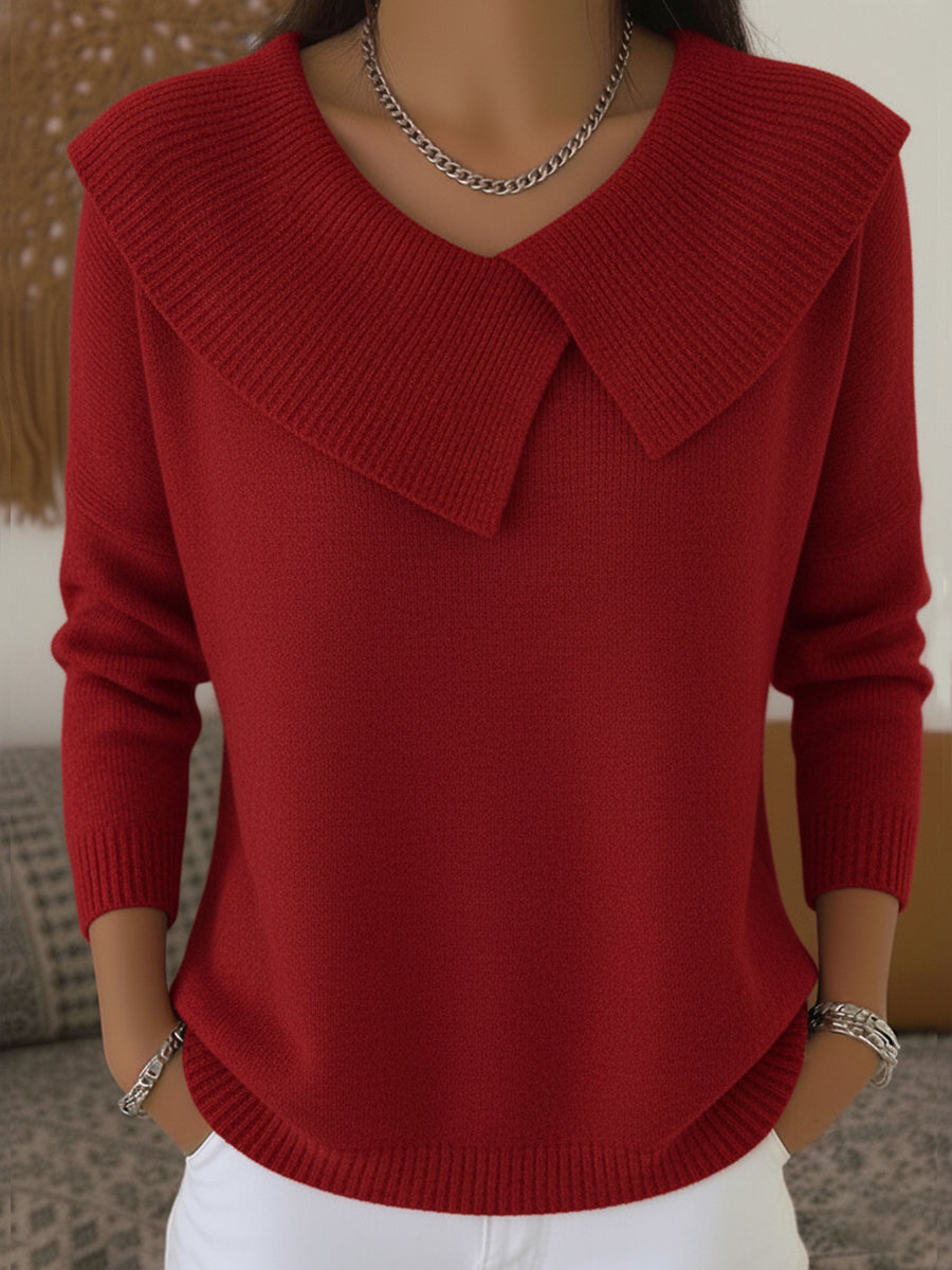 Christine Brewer Pamela wool sweater for women, soft knit fabric, featuring a cozy fit and stylish design.