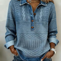 Christine Brewer Mia relaxed fit sweatshirt in elegant style, showing a soft, comfortable fabric with a refined design.