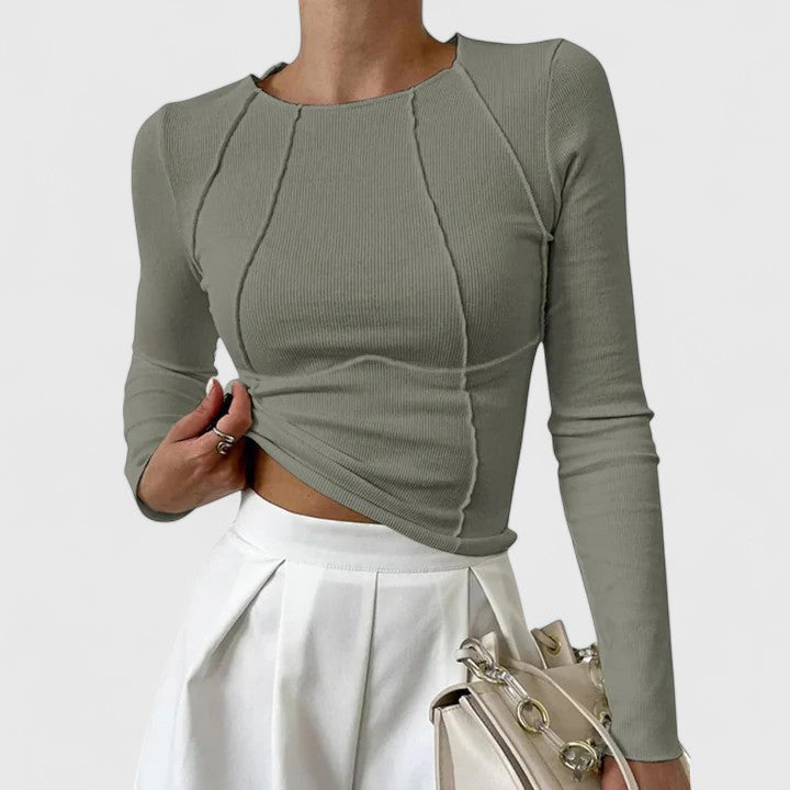 Christine Brewer Eleanor women's top, stylish sleeveless blouse with fitted design, shown in a vibrant color.