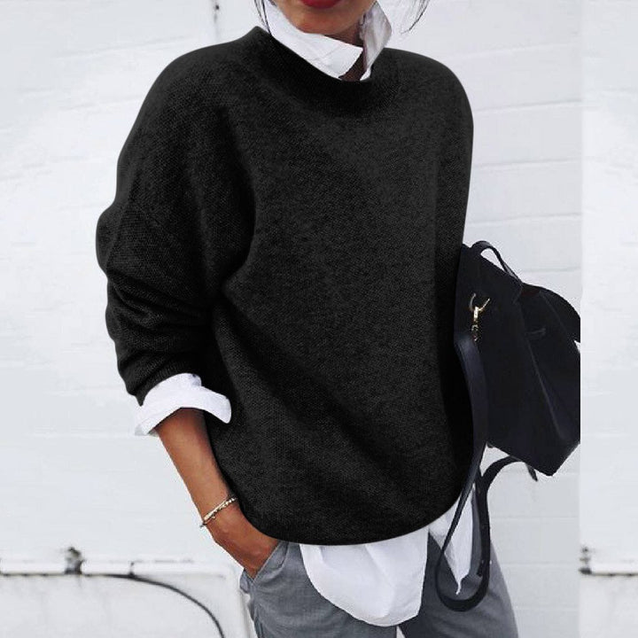 Philippa knit sweater for women from Christine Brewer's #1752 Collection, featuring cozy fabric and stylish design.