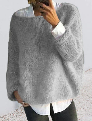 Scarlett oversized fluffy sweater for women by Christine Brewer, soft and cozy in a plush, oversized design.