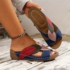 Solveig women's slip-on orthopedic sandals by Christine Brewer with cushioned footbed and supportive design for comfortable wear.