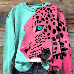 Eliza graphic sweater for women by Christine Brewer, featuring a stylish knit design and colorful pattern on a cozy sweater.